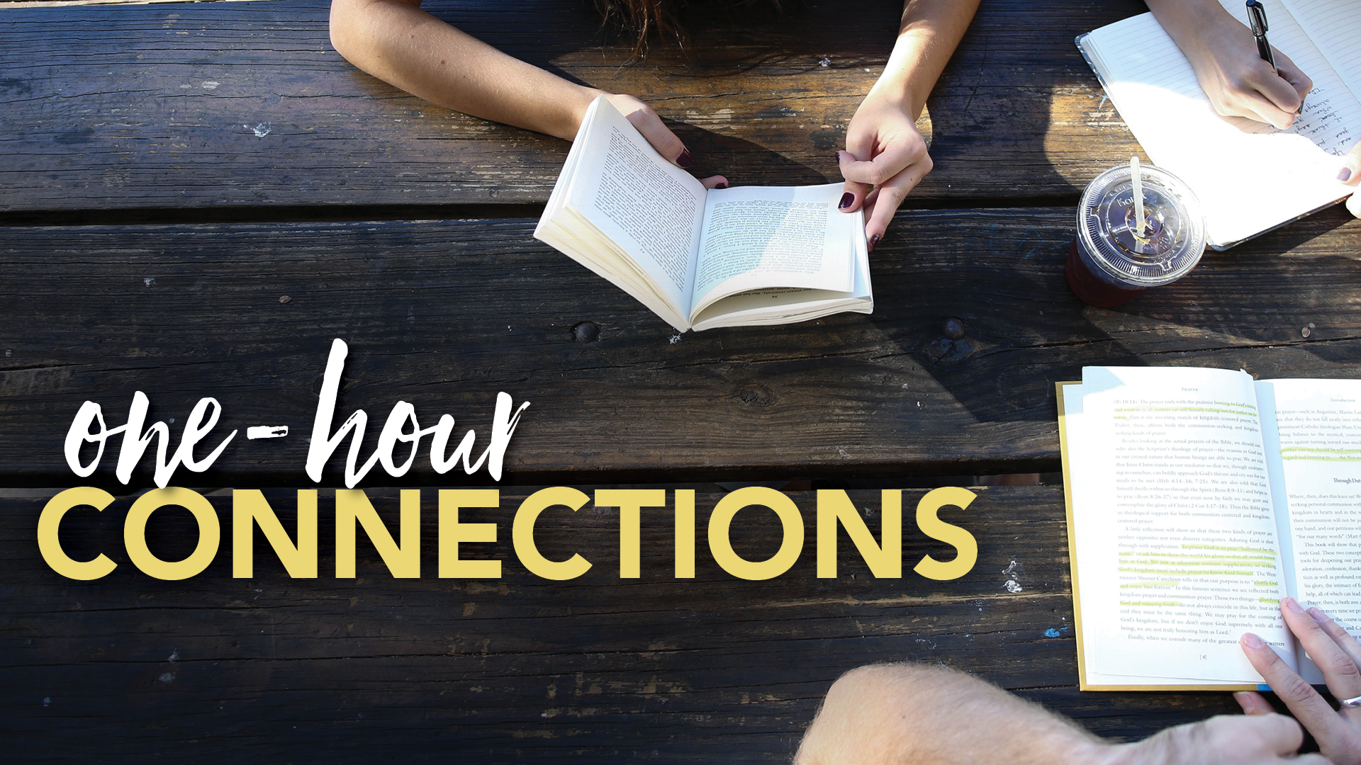One-Hour Connections
Sundays | 8:30–9:30 a.m. | Butterfield
